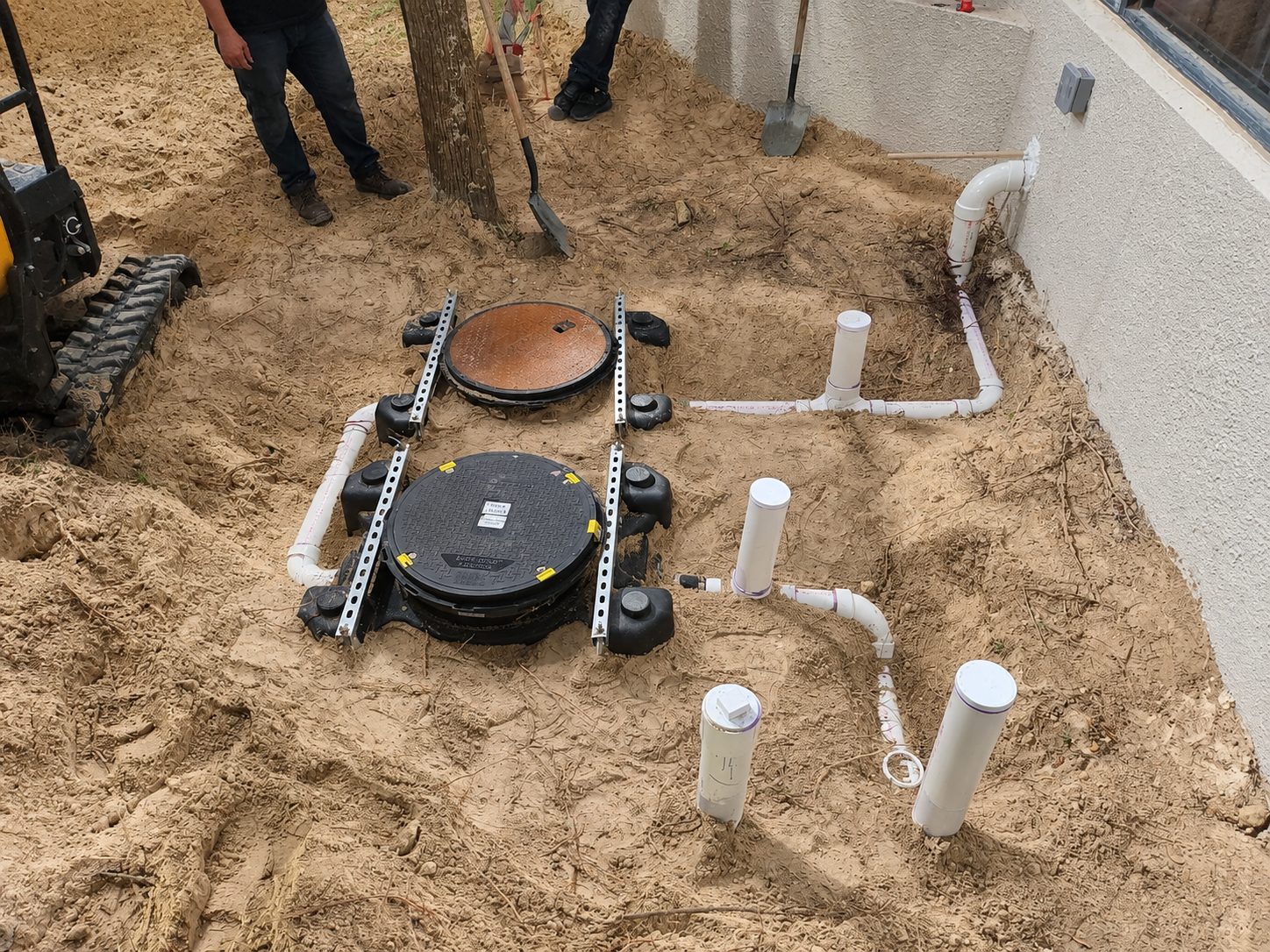 Daylight grease trap installation at Global Meat Market