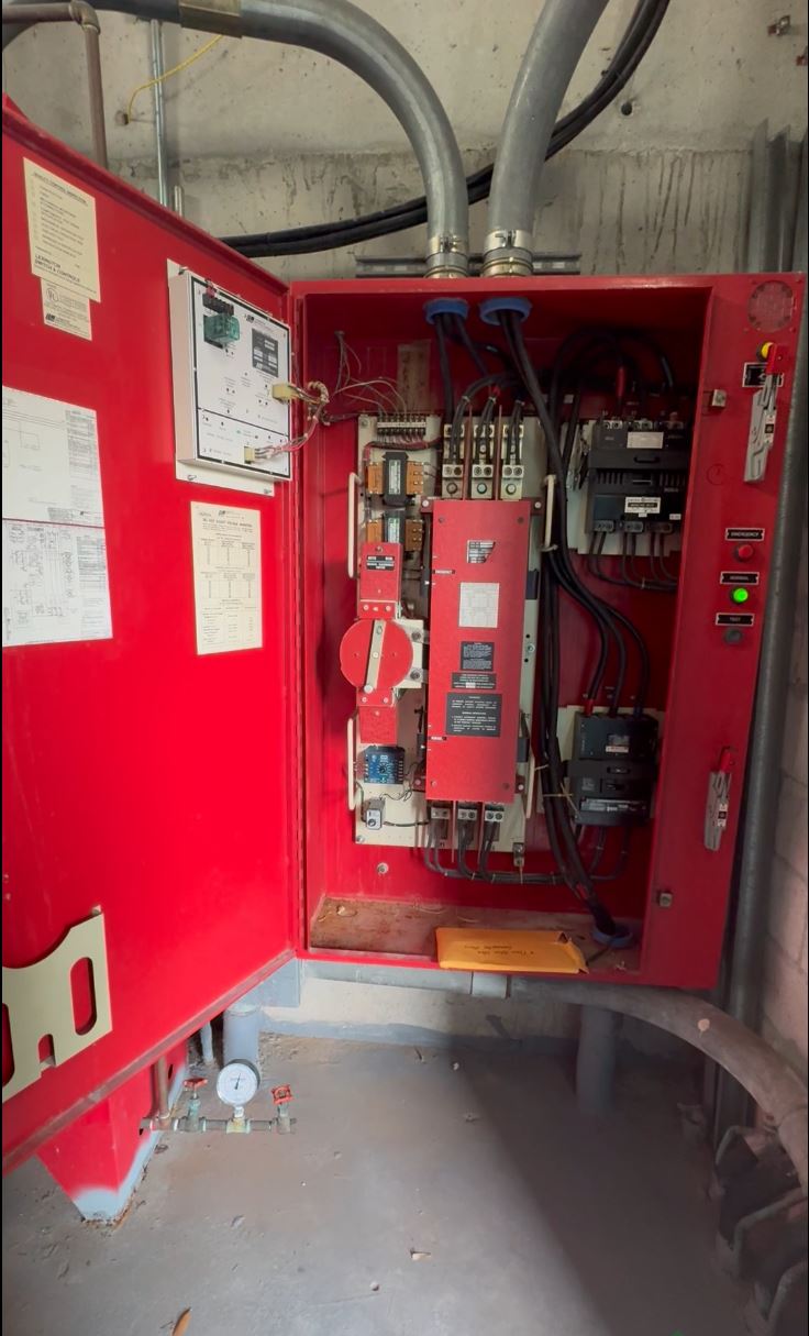 Residential Plaza fire pump control panel