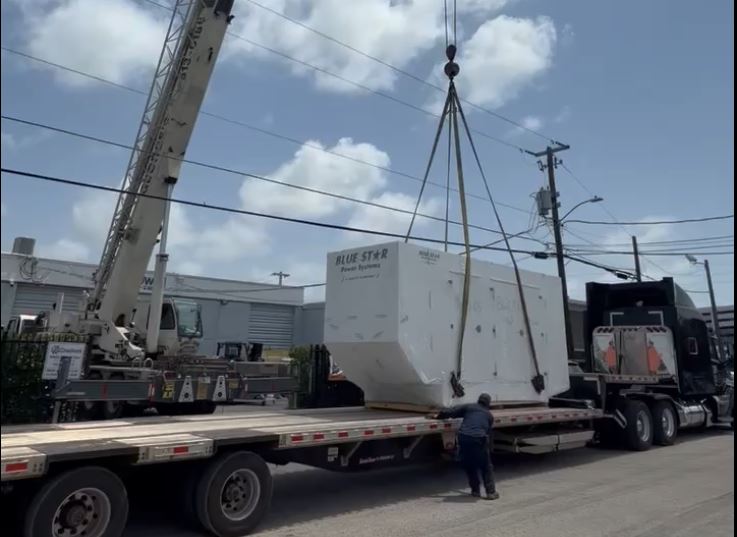 Terrabank backup generator delivery and installation
